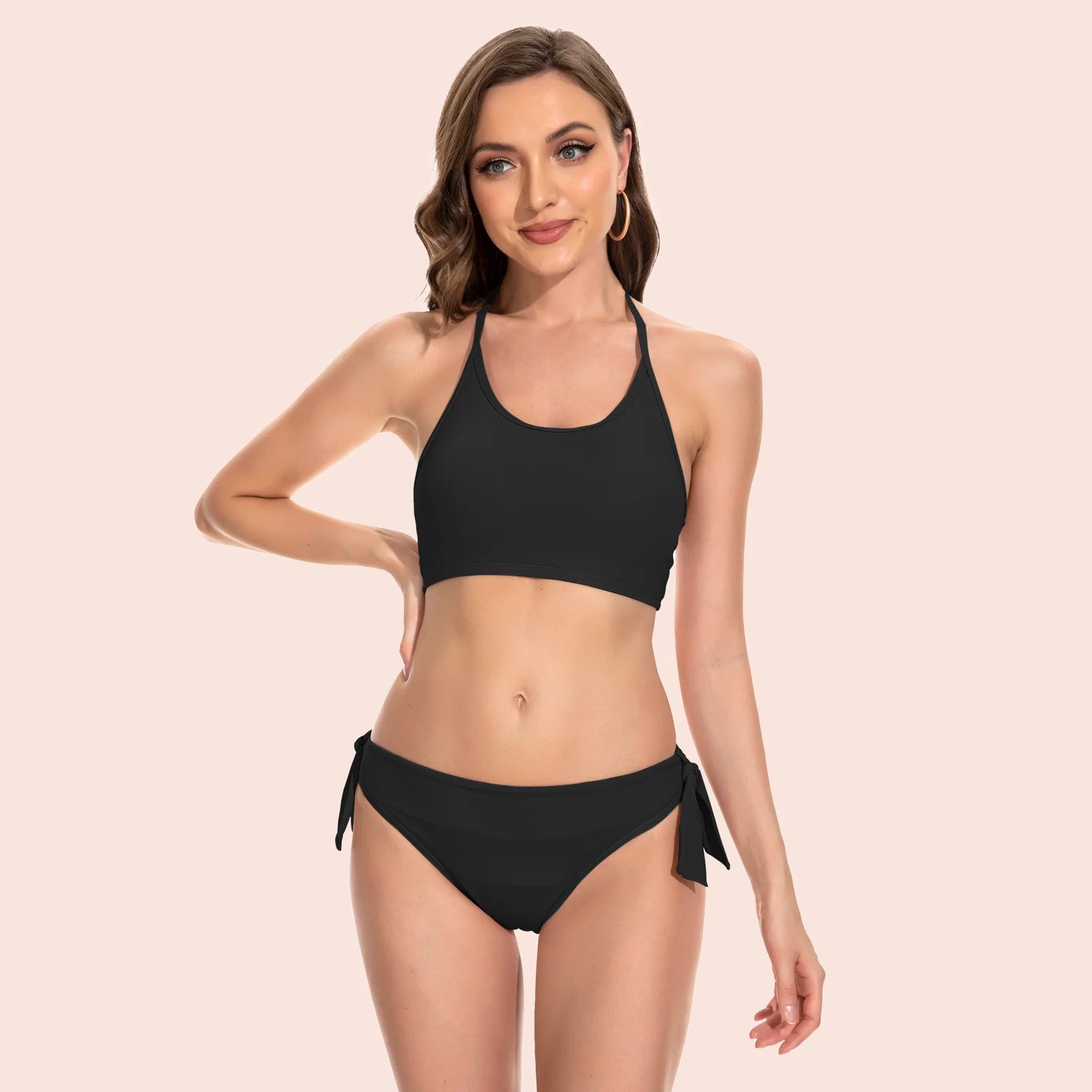 Girls Period Swimwear 4-piece Splashes Bikini & Jumpsuit Set, Knicked Swim