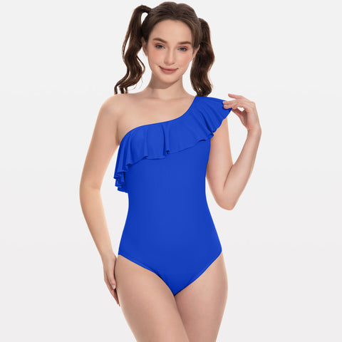 Beautikini One Piece One Shoulder Auslaufsichere Periodenbadebekleidung