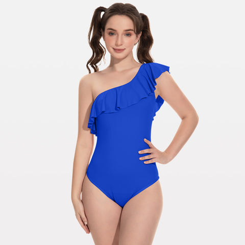 Beautikini One Piece One Shoulder Auslaufsichere Periodenbadebekleidung