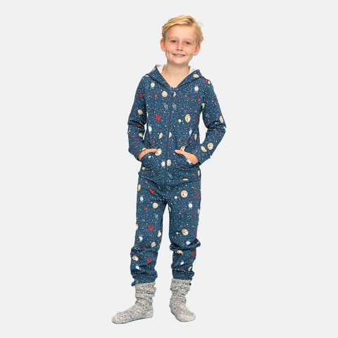 Boys' Long Sleeve Onesie - Planet, Dino & Zeppelin Prints