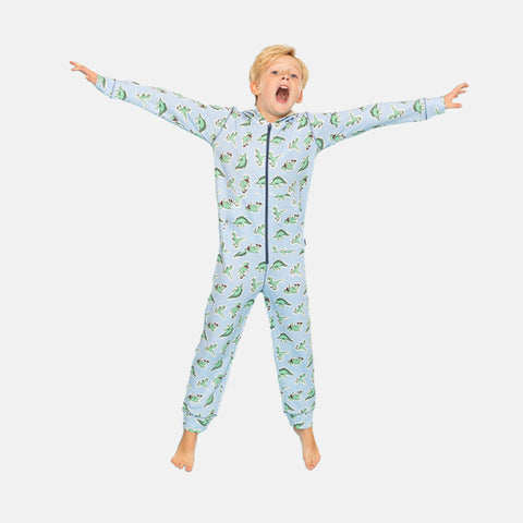 Boys' Long Sleeve Onesie - Planet, Dino & Zeppelin Prints