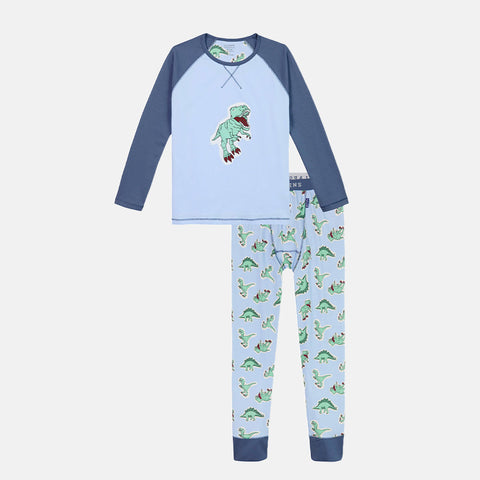 Boys' Long Sleeve Pyjama Set - Dino, Balloon Ride, Planet & Polar Bear Designs