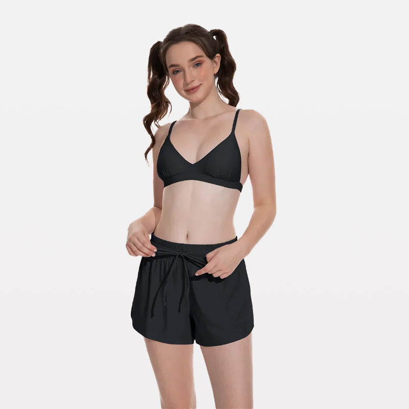 Pantalones cortos deportivos 2 en 1 con parte inferior de natación Beautikini Period