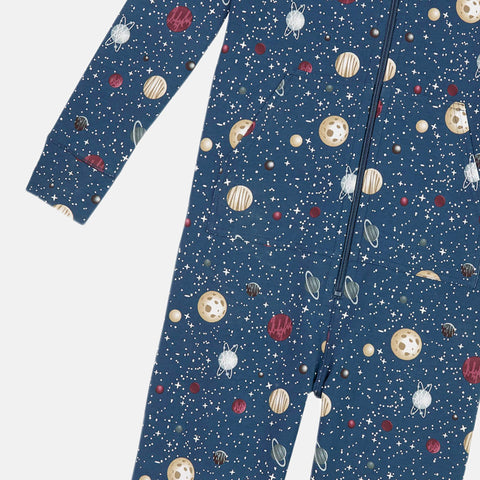 Boys' Long Sleeve Onesie - Planet, Dino & Zeppelin Prints