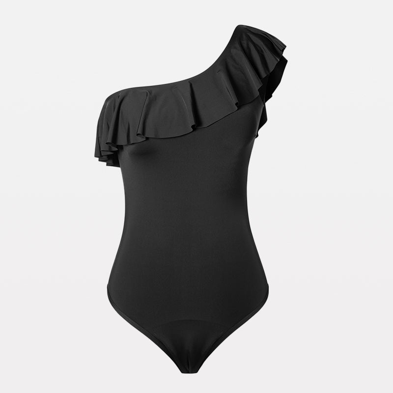 Beautikini Maillot de bain menstruel une pièce avec une épaule et une épaule étanche