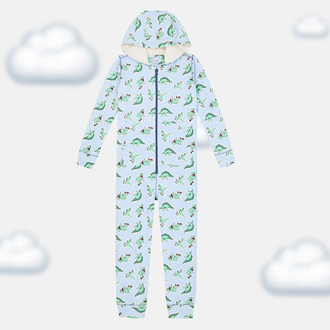 Boys' Long Sleeve Onesie - Planet, Dino & Zeppelin Prints