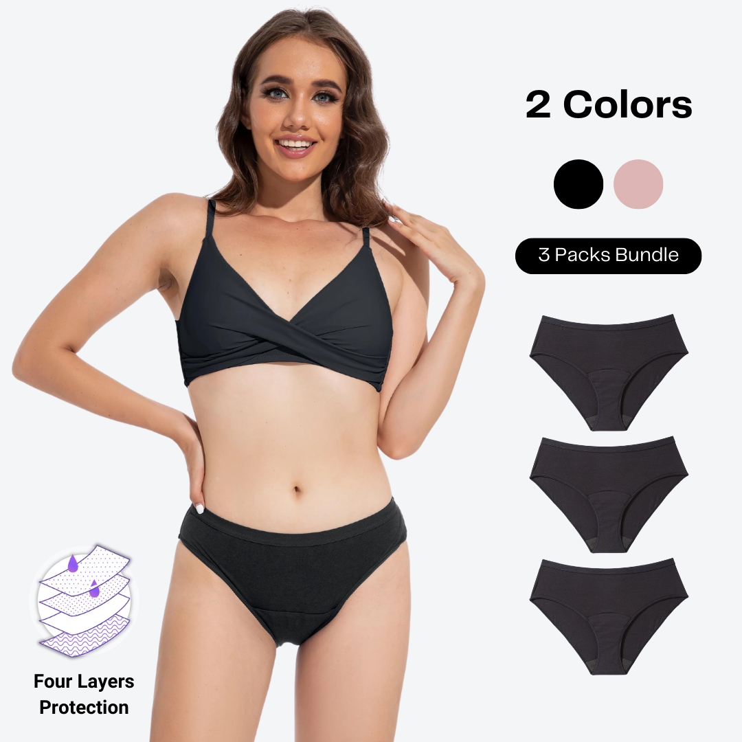 【1 PEDIDO 3 TAMAÑOS】 Ropa interior de período de flujo pesado Beautikini