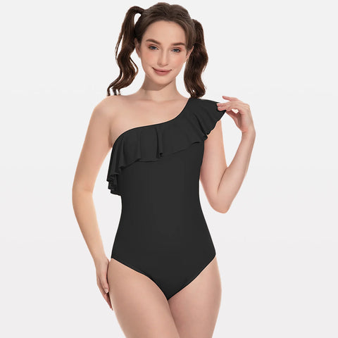 Beautikini One Piece One Shoulder Auslaufsichere Periodenbadebekleidung