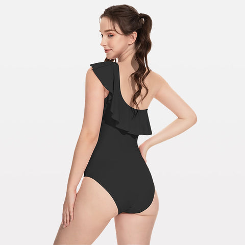 Beautikini One Piece One Shoulder Auslaufsichere Periodenbadebekleidung