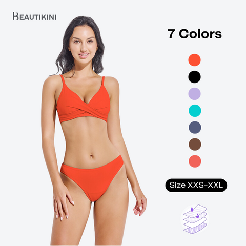 Bas de maillot de bain menstruel taille basse Beautikini 